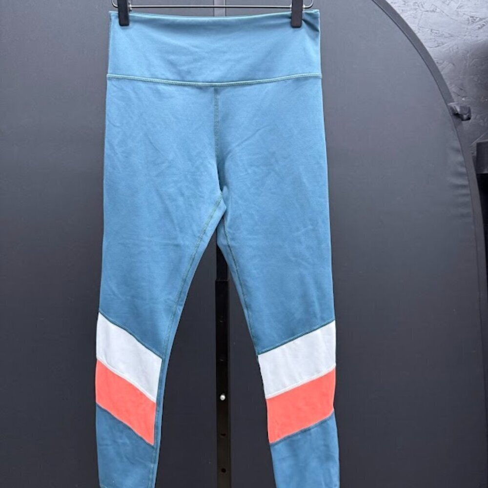 Zyia Active Teal Ankle Block Light N Tight Leggings